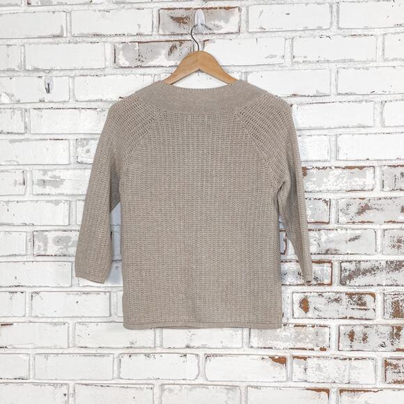 Croft & Barrow Neutral Coastal Cottagecore Grandma Knit Cardigan Retro S - Picture 6 of 6